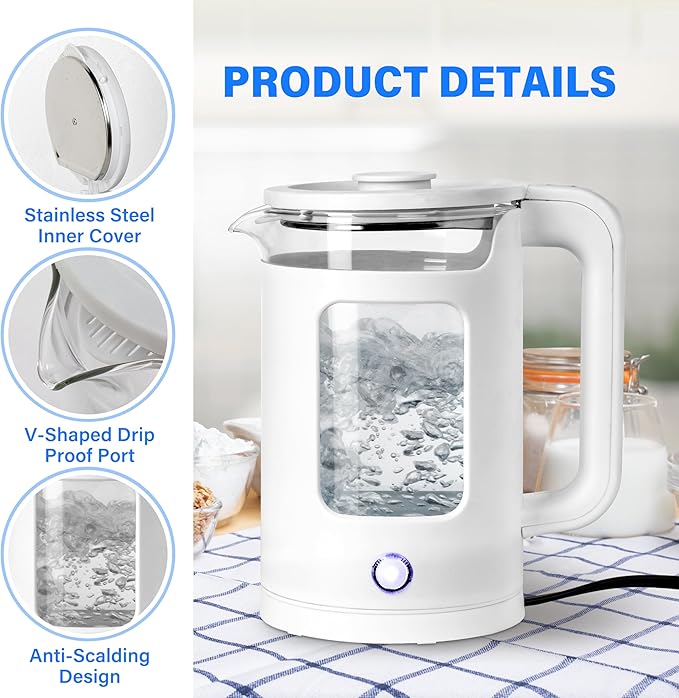 2-Liter Electric Glass Kettle